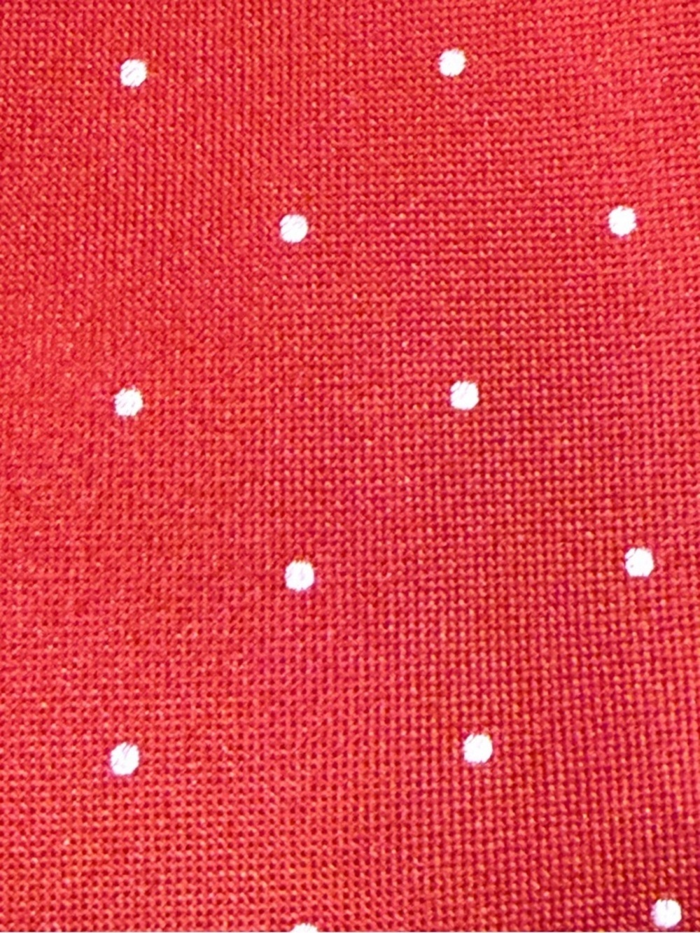 Suitsupply 100% Mulberry Silk Tie Brick Red Pin Dot Extra Long 61" - Picture 2 of 7
